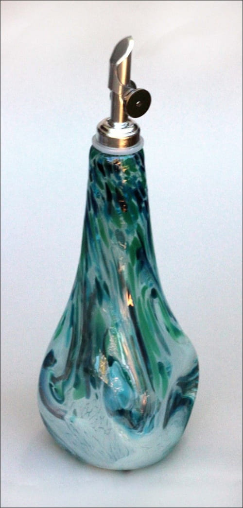 Click to view detail for DB-059 Fancy Oil Bottle, Teal